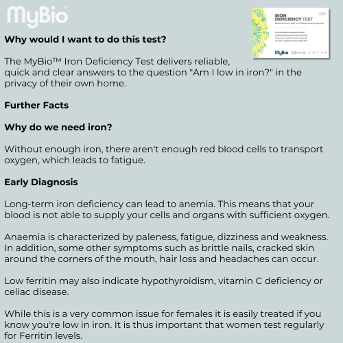 MyBio Iron Deficiency Rapid Test